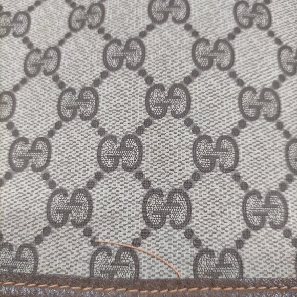 Authentic Gucci Clutch Bag Sherry Line Brown PVC mn244-120612 - Picture 9 of 16